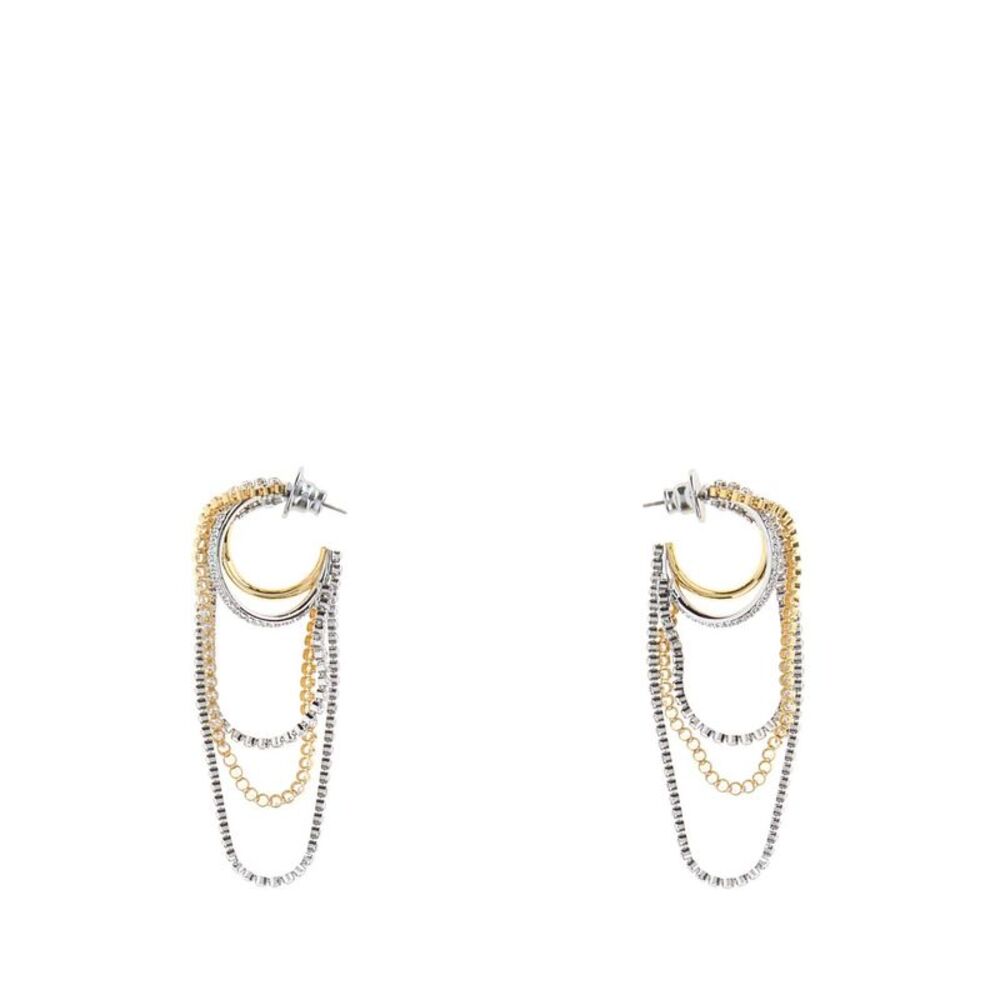 Swarovski Women Two-Tone Metal Hyperbola Earrings